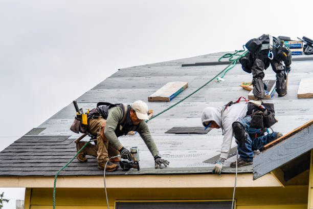 Professional Roofing technician working in Storrs Mansfield, CT